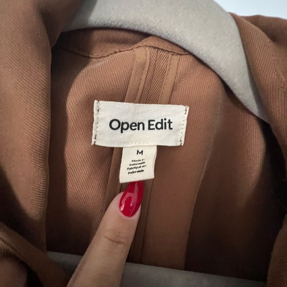 Open edit unstructured blazer, camel, size M worn 1 time, Nordstrom - Picture 6 of 6
